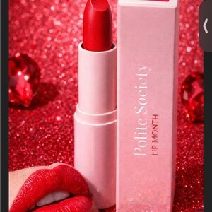 Polite Society Lip Month in shade “Loud & Proud”